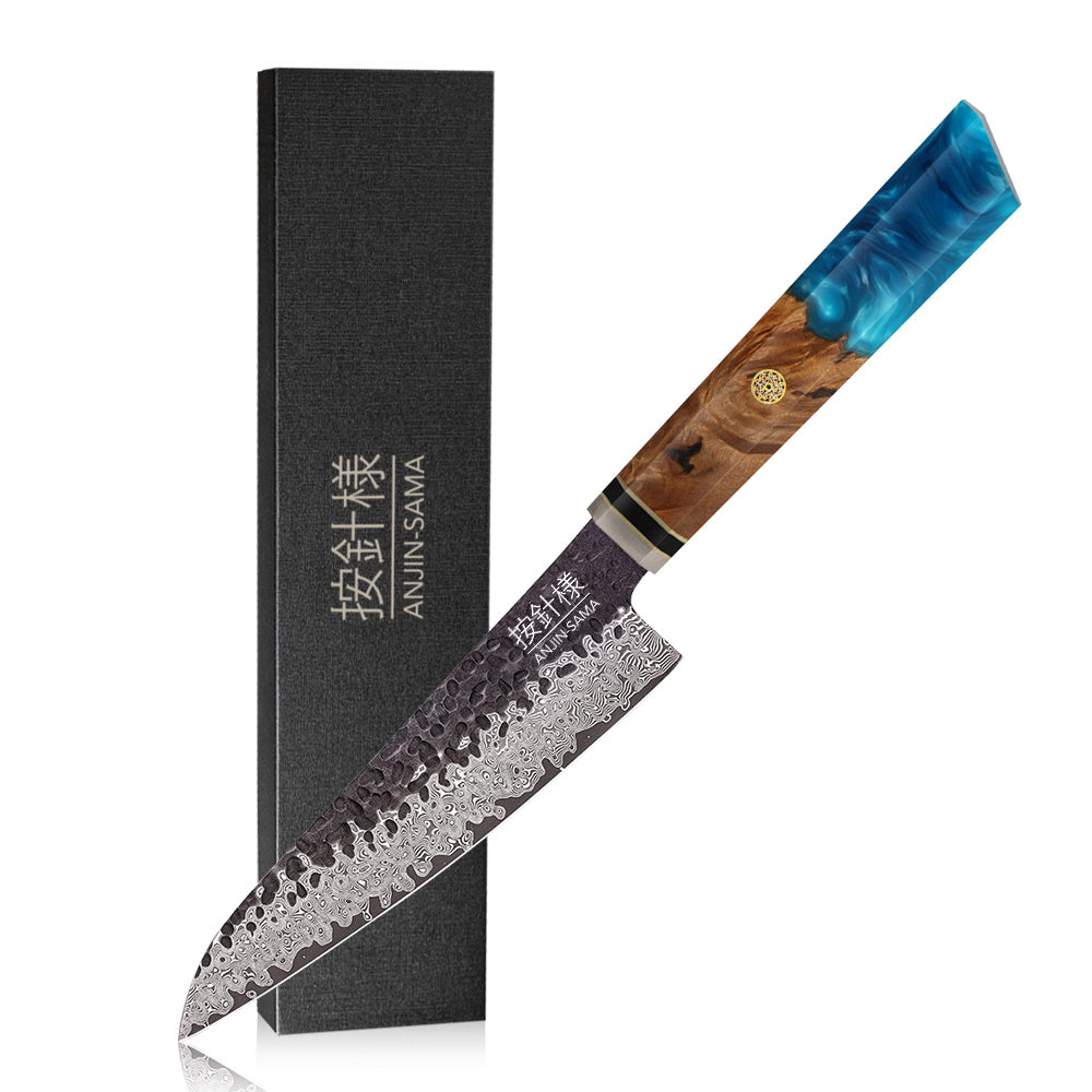 Anjin-Sama – Kurouchi Hammered Steel – Petty Utensil – DMS-254E