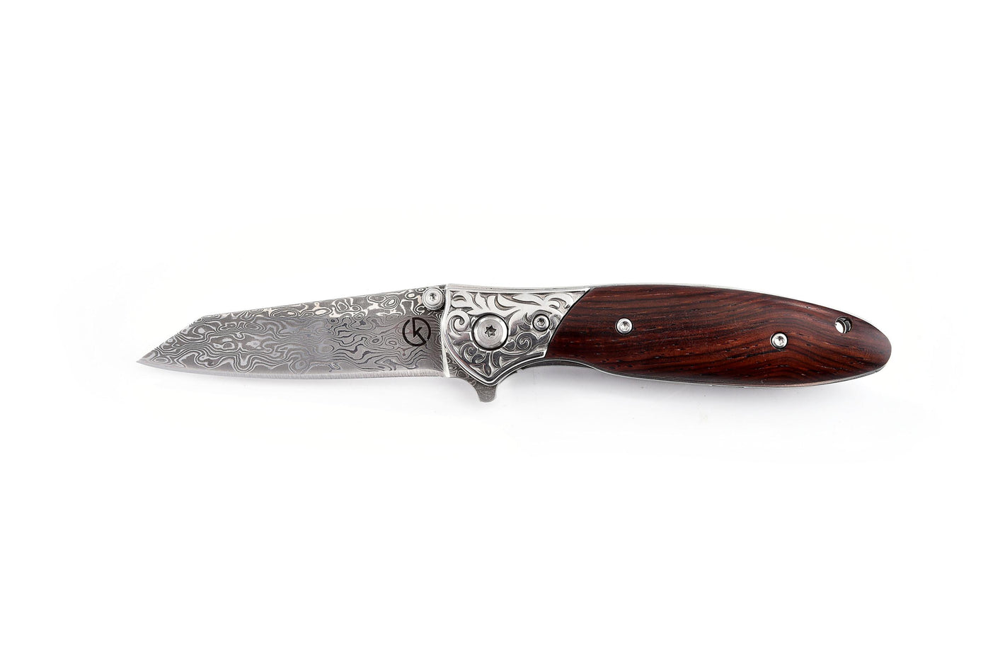 Koch – Damascus Steel – Folding Utility – J179