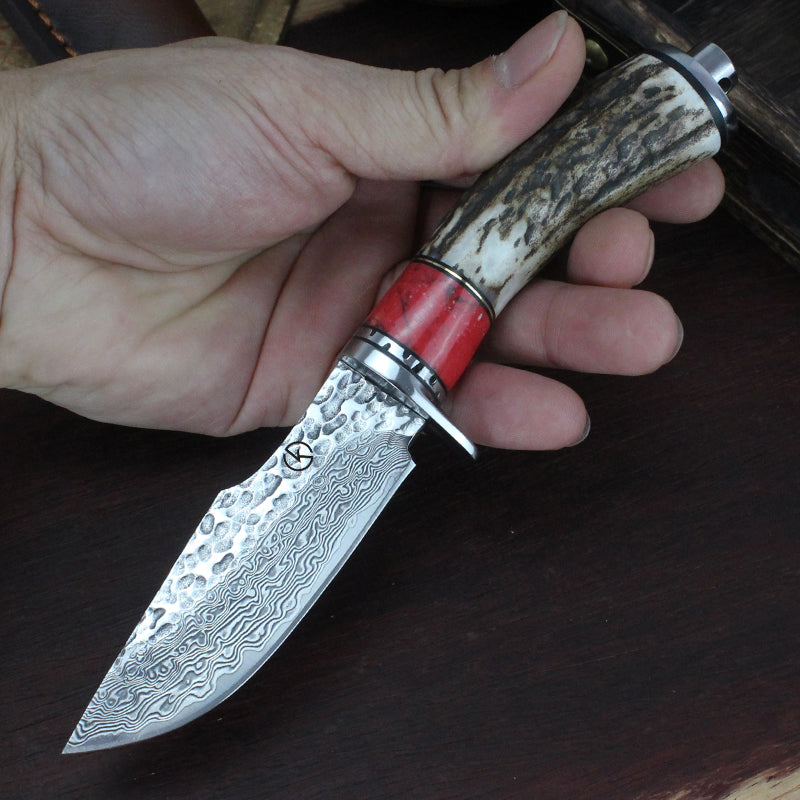 Koch Knives Handmade Stainless Steel Damascus Hunter Outdoor Knife GT0165