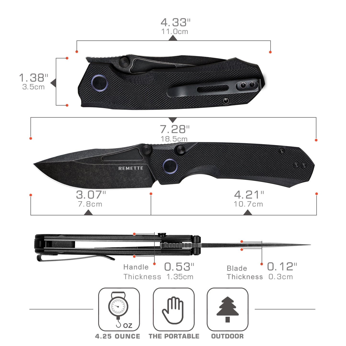 Remette Rhino EDC D2 Folder