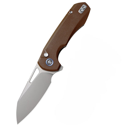 REMETTE RT-Camel 14C28N Button Liner Lock Folding Knife  RTCMLC