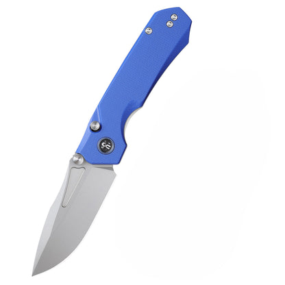 Remette RNDG4 – D2 Steel Folding Utility Tool – Blue G10