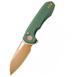 Remette RT-Camel - 14C28N Stainless Steel Folding Utility Tool - Green G-10 - RTCMLD