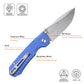 Remette RNDG4 – D2 Steel Folding Utility Tool – Blue G10