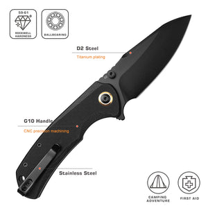 Koch – D2 Steel – Broad Drop Point – QY42011