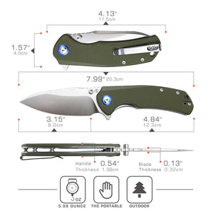 Koch – D2 Steel – Broad Drop Point – QY42010