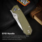 Remette RNDG2 – D2 Steel Folding Utility Tool – Green G10