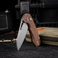 REMETTE RT-Camel 14C28N Button Liner Lock Folding Knife  RTCMLC