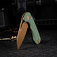 Remette RT-Camel - 14C28N Stainless Steel Folding Utility Tool - Green G-10 - RTCMLD