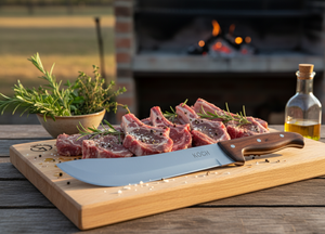 Koch Braai Carving Utensil and Compact Cutting Board Gift Set CK-101