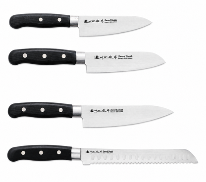 Satake Sword Smith – SUS420J2 Stainless Steel – Japanese Culinary Utensil Set – SET-802ABS4