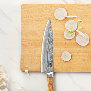 Anjin-Sama – Damascus Steel – Kiritsuke Kitchen Utensil – DMS-323K