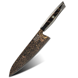 Anjin-Sama – Copper Damascus Gyuto Utensil – DMS-548A