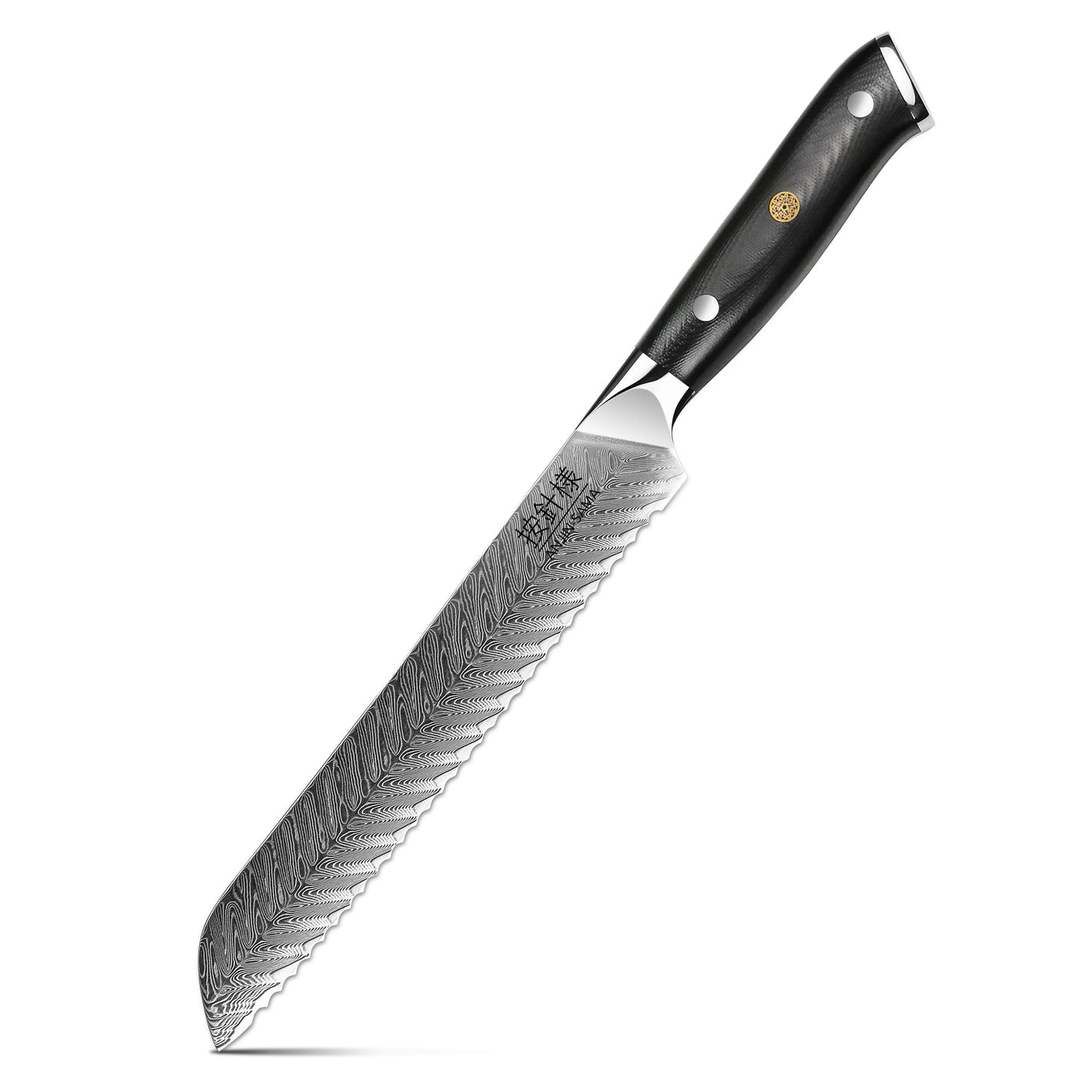 Anjin-Sama 8-Inch Damascus Bread Utensil DMS-B056G