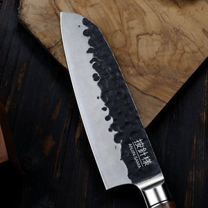 Anjin-Sama – Kurouchi Hammered Santoku Utensil – DK-071O