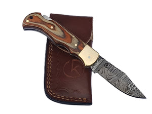 Koch – Handmade Damascus Folding Tool – SCZ-952F