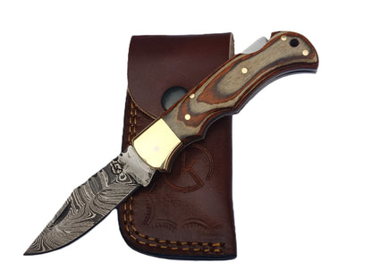 Koch – Handmade Damascus Folding Tool – SCZ-952F
