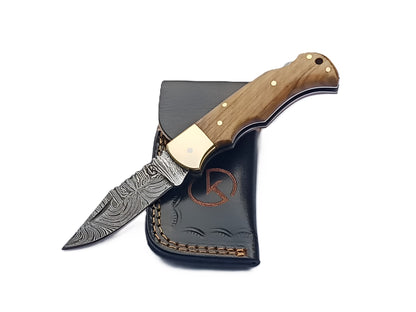 Koch – Handmade Damascus Folding Tool  – SCZ-952D