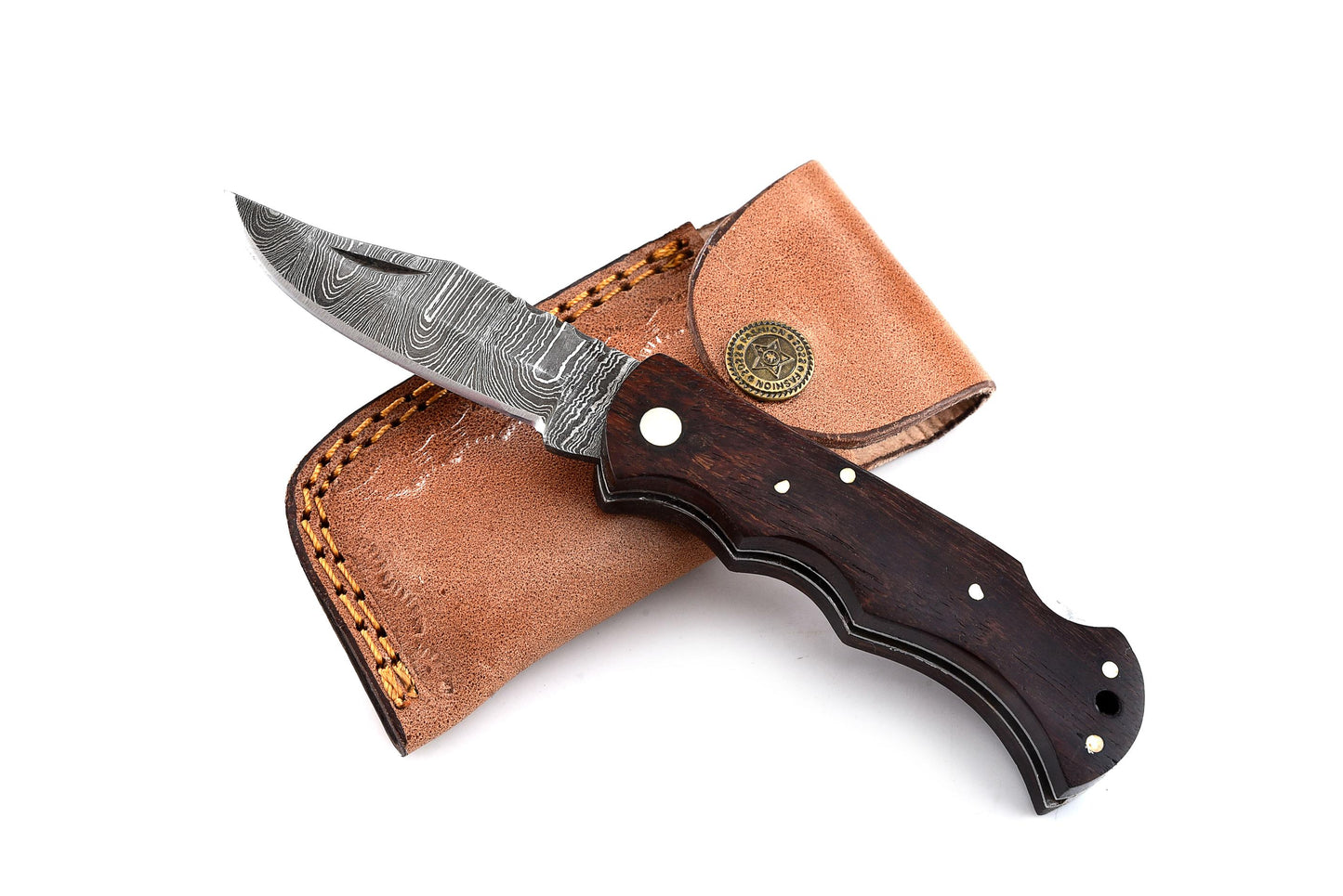 Koch – Handmade Damascus Folding Tool – MB-FN-0010