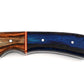 Koch Damascus Steel Hunter Knife with Leather Sheath - DHK-HUNBRM
