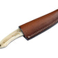Koch Biltong D2 Fixed Utility Tool (Camel Bone Handle) GH-D2-109