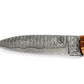 Koch Damascus Bush Knife with Olive and Rosewood Handle DHK-BKROW