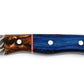 Koch Bush Knife with Red and Blue Pakka Wood Handle DHK-BKBRM