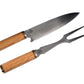 Koch D2 Carving Set with Olive Wood and Brass Handles SCZ-701