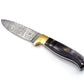 Koch Twisted Damascus Outdoor Utility Tool: Pakka Wood, Brass Bolster MT-D-0106