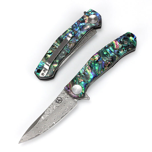 Premium Stainless Damascus Folding Knife KKGT4020