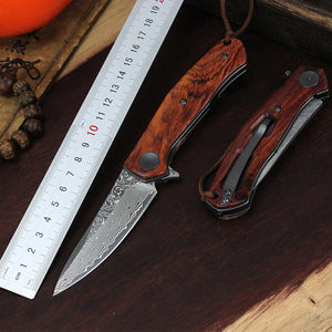 Koch – Stainless Damascus – Folding Tool– KKGT4020W