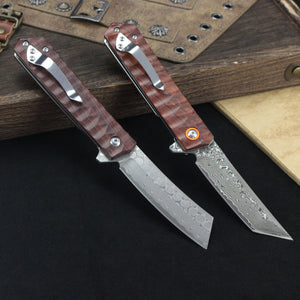 Koch 9Cr Damascus Folding Utility Tool KKT83RT