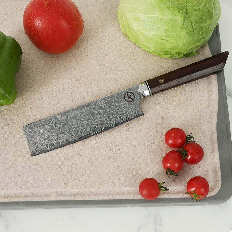 Koch Knives Stainless Damascus Nakiri Knife - KK683