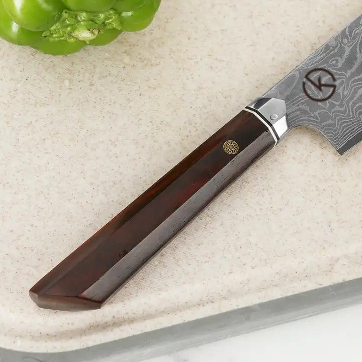 Koch Knives Stainless Damascus Nakiri Knife - KK683