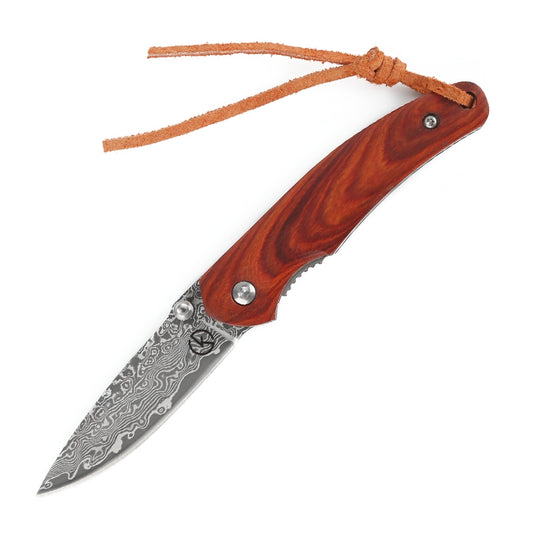 Koch Knives Handmade Small Damascus Folding Knife KKD085
