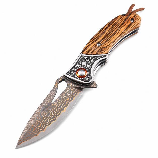 Koch – CuMai Copper Damascus – Drop Point – KKGT0028CU