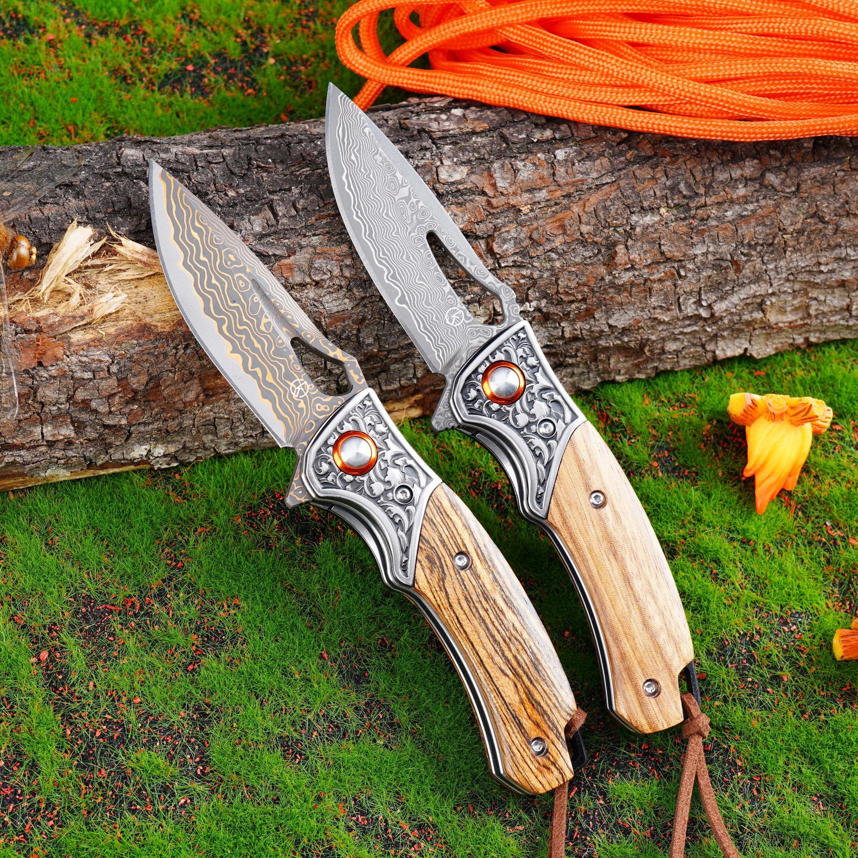 バーベキュー・調理用品 BRIEFING REVERSIBLE CUTLERY CASE Koch – CuMai Copper Damascus – Drop Point – KKGT0028CU