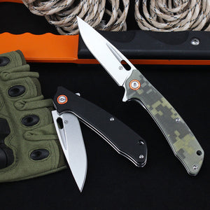 Koch - 8Cr13MoV Stainless Steel Folding Utility Tool - G10 Handle - KKGT0057BL
