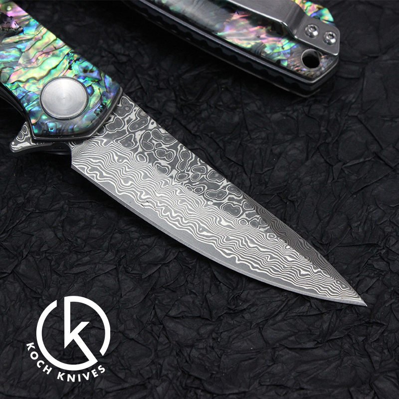 Premium Stainless Damascus Folding Knife KKGT4020