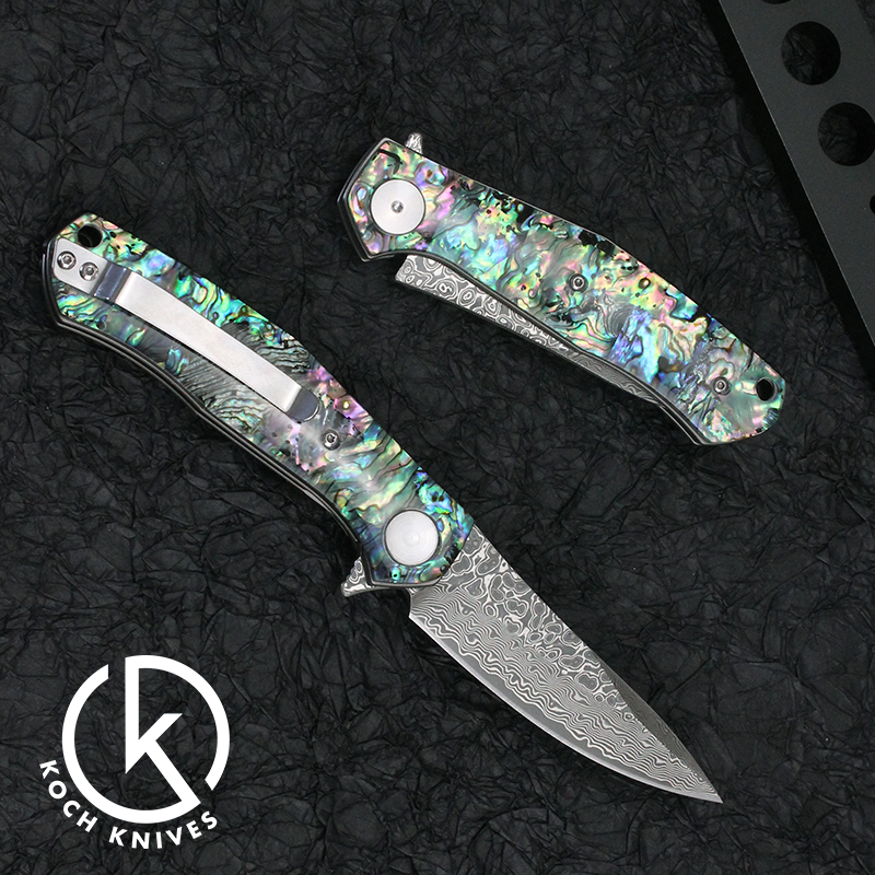 Premium Stainless Damascus Folding Knife KKGT4020