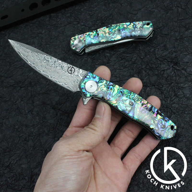 Premium Stainless Damascus Folding Knife KKGT4020