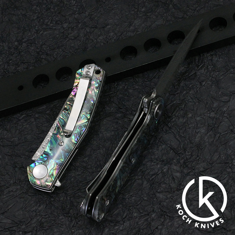 Premium Stainless Damascus Folding Knife KKGT4020