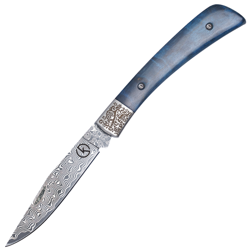 Koch – Stainless Damascus – Folding Tool – KKJ151