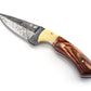Koch Twisted Damascus Outdoor Utility Tool, Pakka Wood, Bone Bolster MT-D-0054