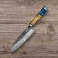 Anjin-Sama – Kurouchi Hammered Damascus- Santoku Chef Utensil  – DMS-254F