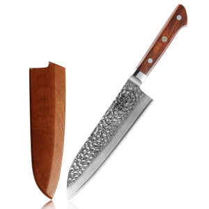 Anjin-Sama – VG10 Damascus – Santoku Utensil – DMS-250C